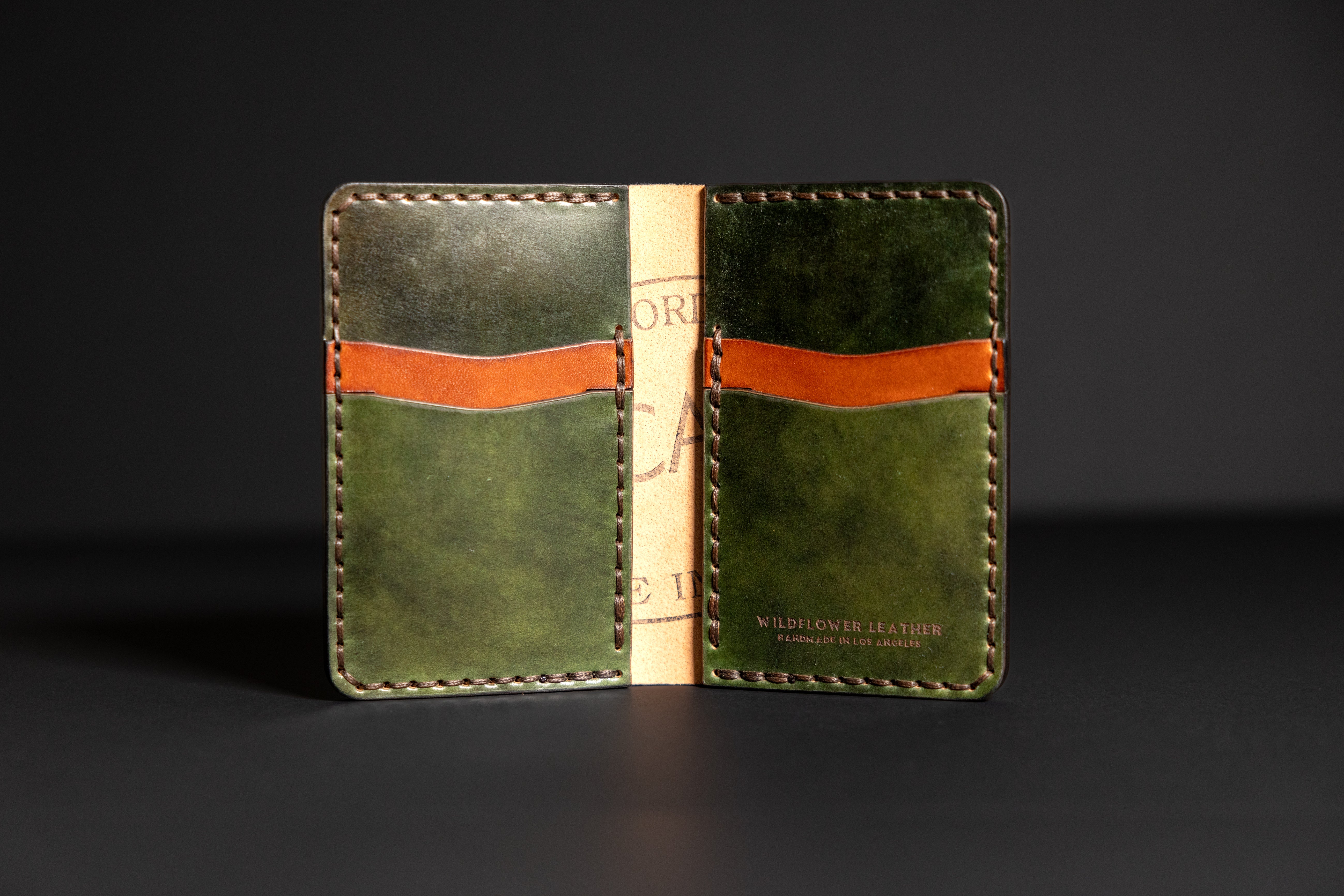 The Yosemite Vertical - Green ROCADO Museum Shell Cordovan