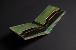 The Sequoia Billfold - Reverse Black Horween Shell Cordovan
