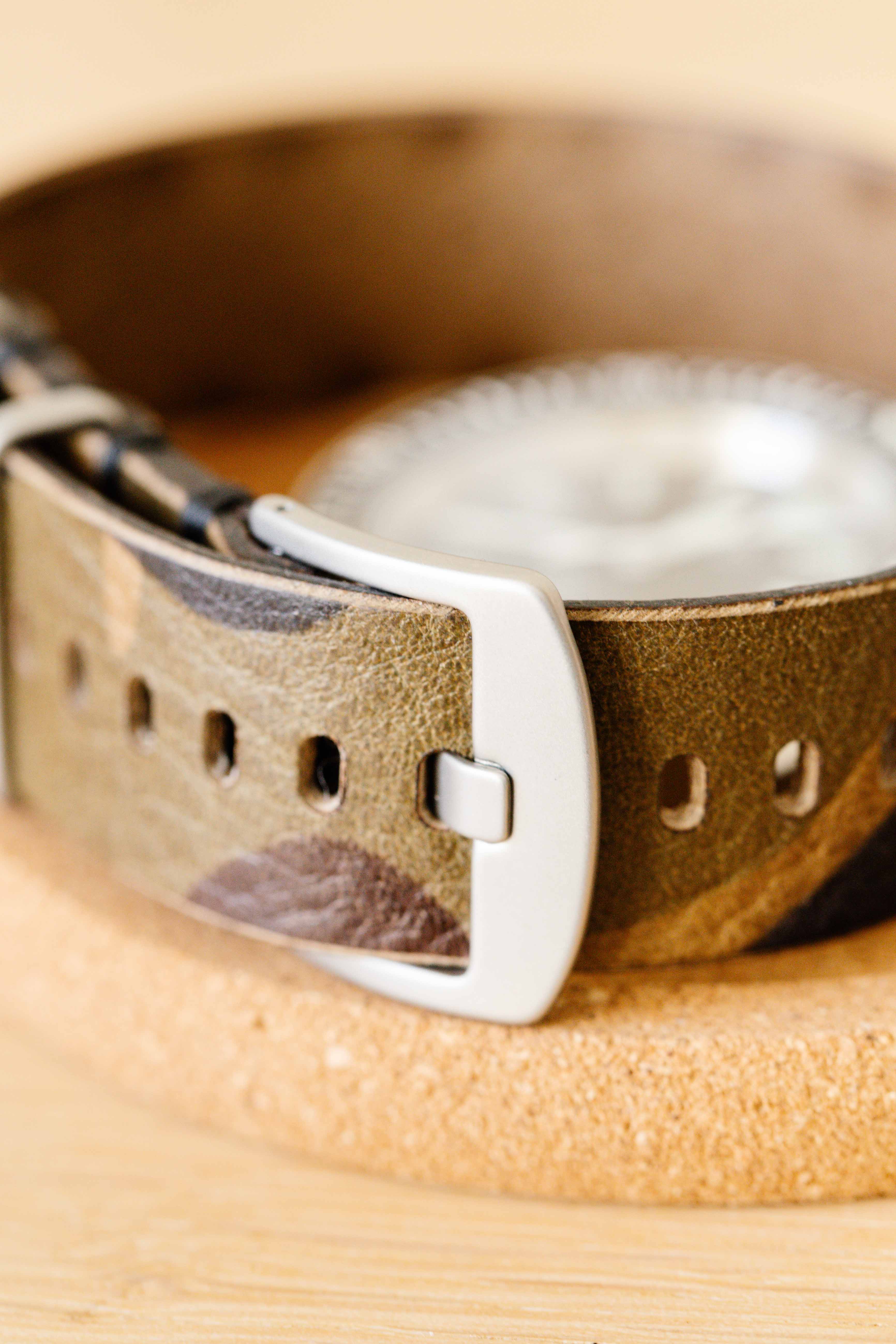 Single Pass Watch Strap - Camouflage Olive