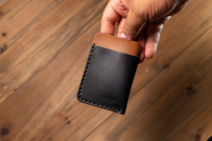The Lone Pine - Black & Natural Horween Shell Cordovan
