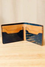 Load image into Gallery viewer, The Sequoia Billfold - Blue Marbled ROCADO Shell Cordovan
