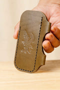 Pill Shape XL Slip + Pen Loop Olive Large Eagle