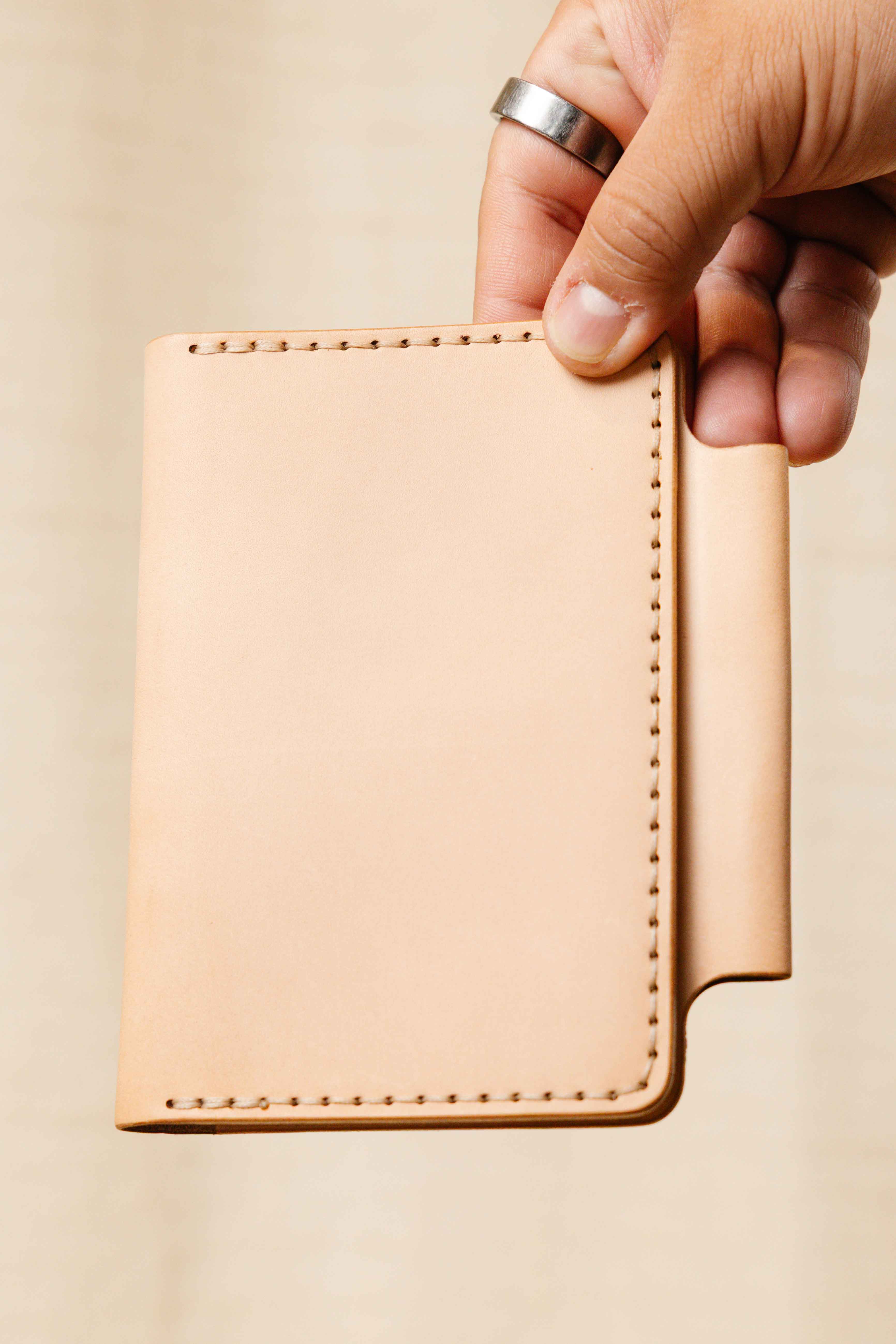 The Half Dome Field Notebook Cover - Natural Veg Tan One off