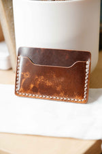 Load image into Gallery viewer, The Mojave Card Only Marbled Walnut ROCADO Shell Cordovan
