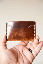 Load image into Gallery viewer, The Mojave Card Only Marbled Walnut ROCADO Shell Cordovan
