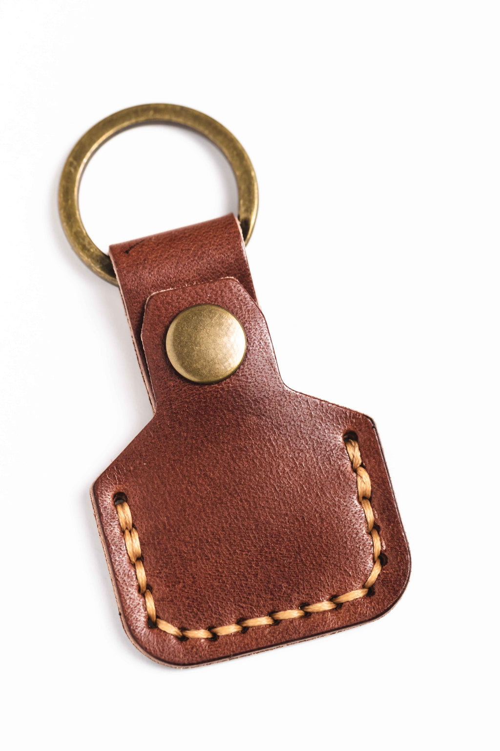 Leather AirTag Keychain