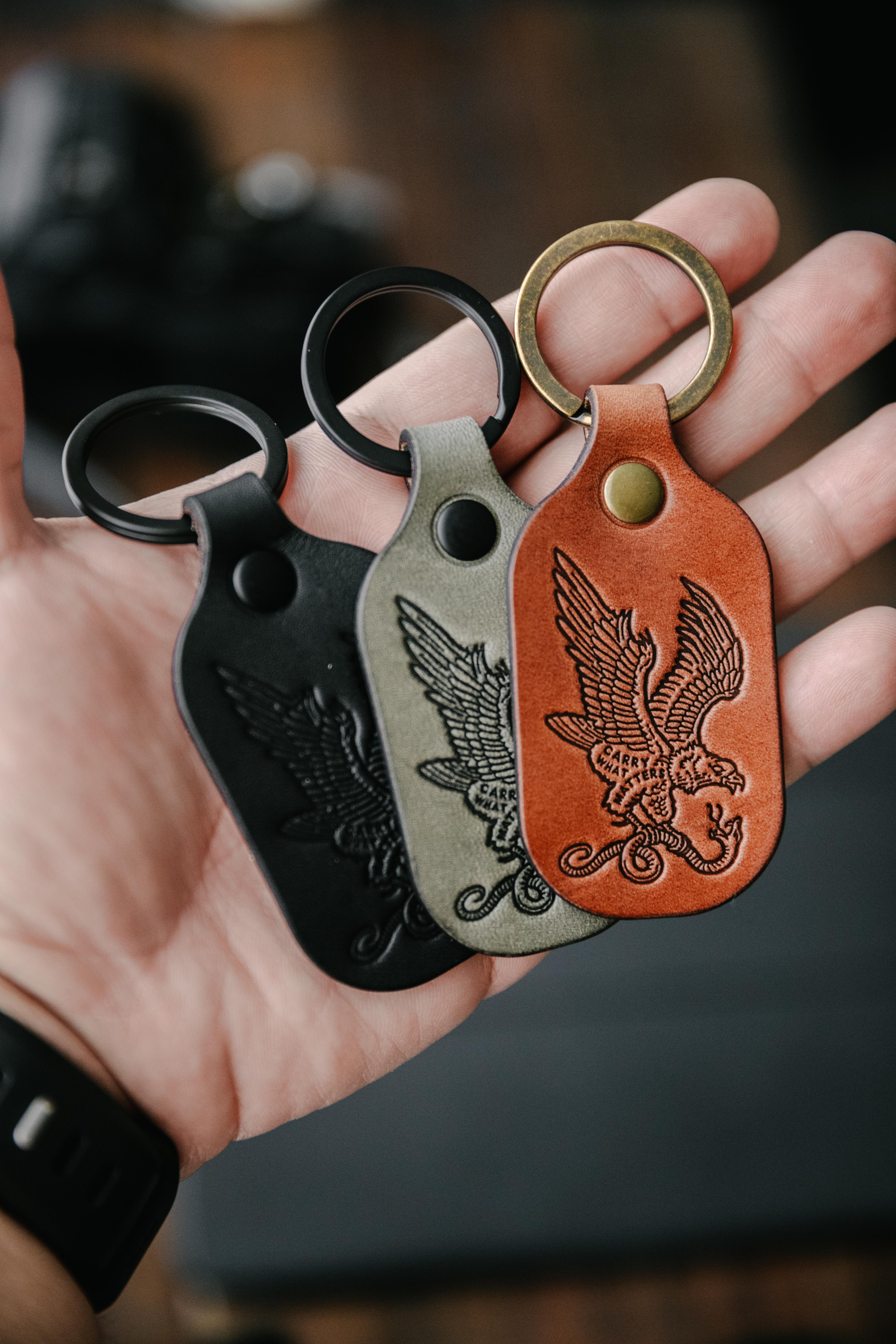 Carry What Matters Eagle Keychain