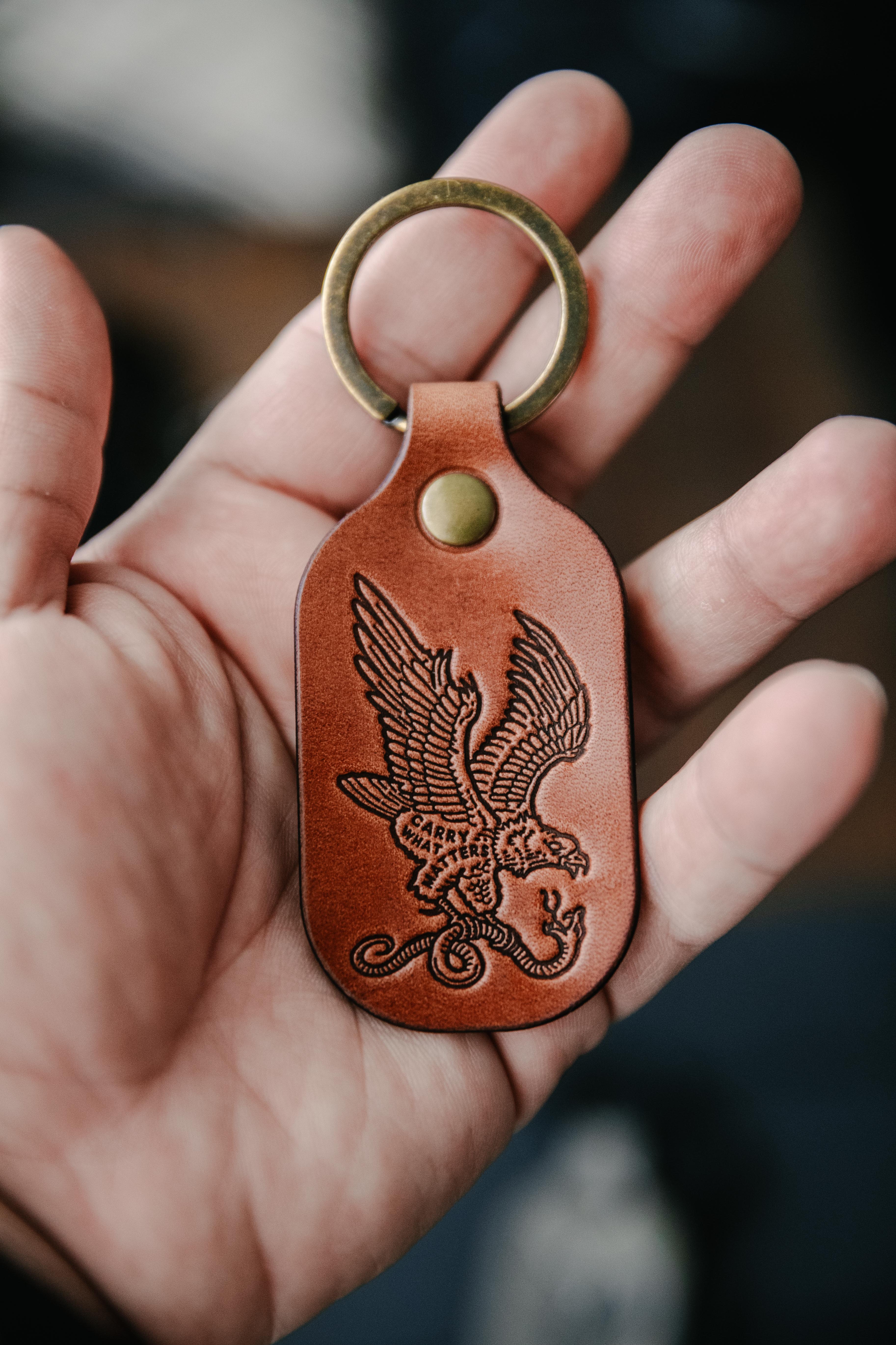 Carry What Matters Eagle Keychain