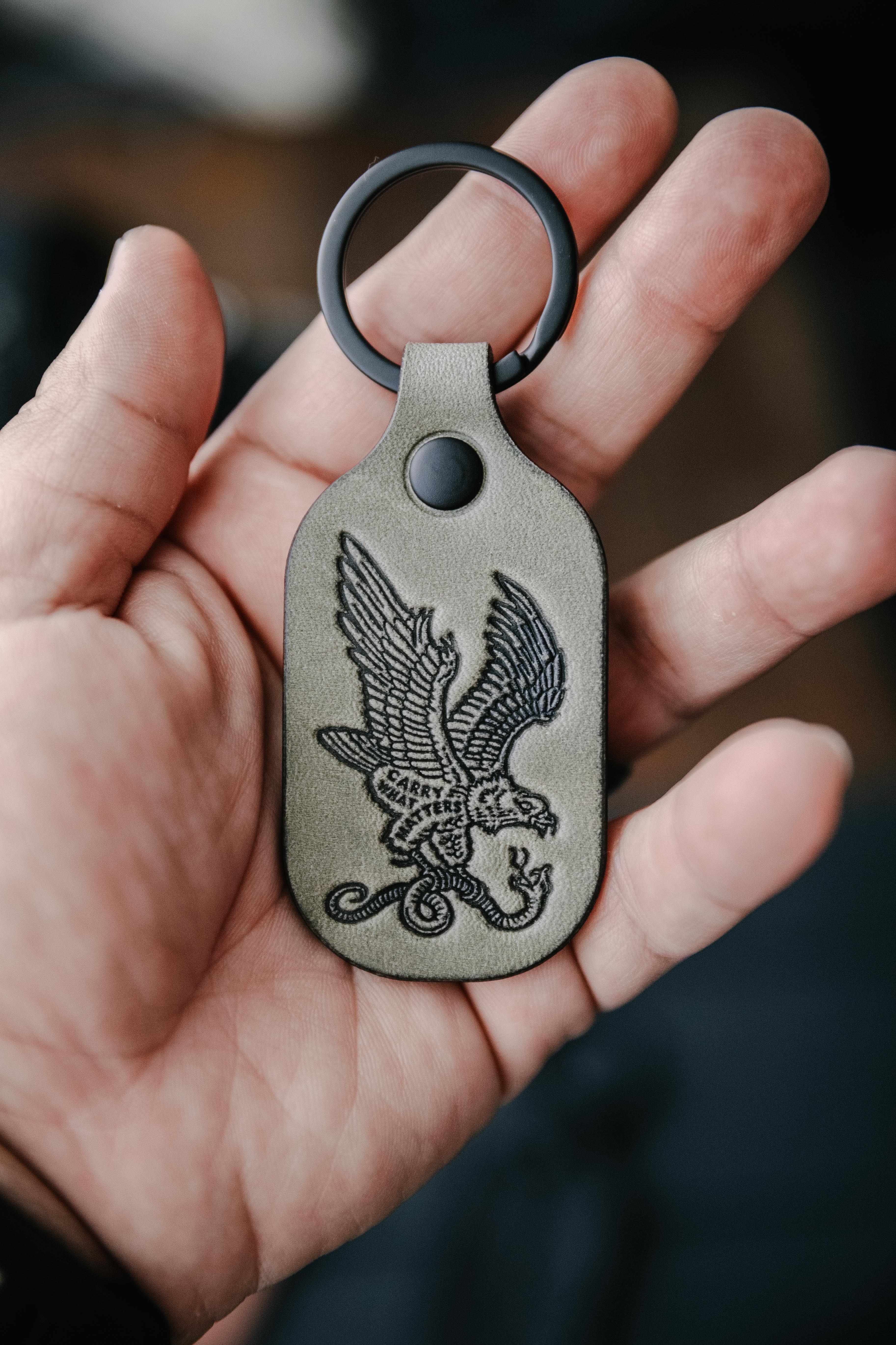Carry What Matters Eagle Keychain
