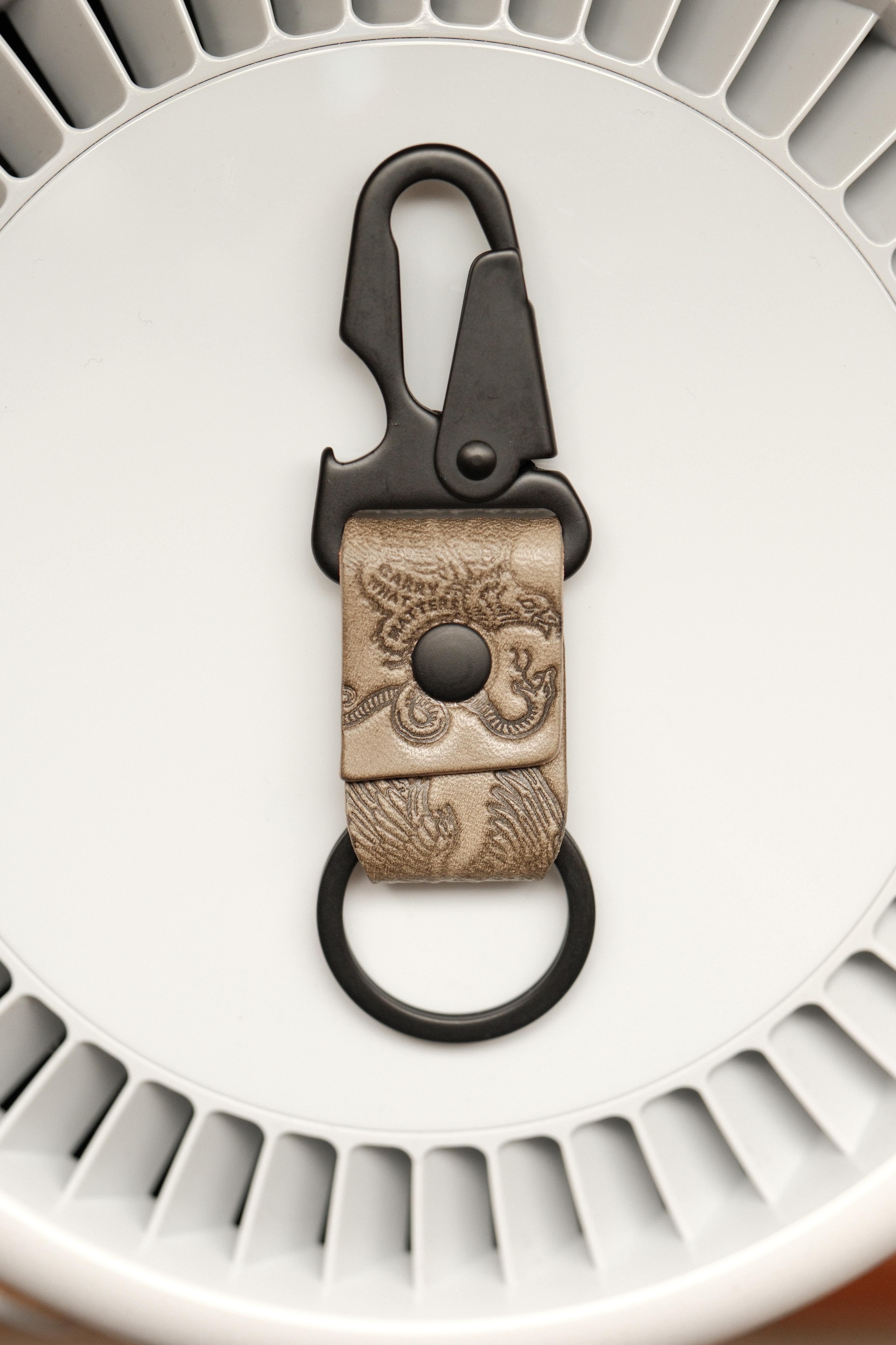 EDC Bottle Opener Lever Snap Keychain