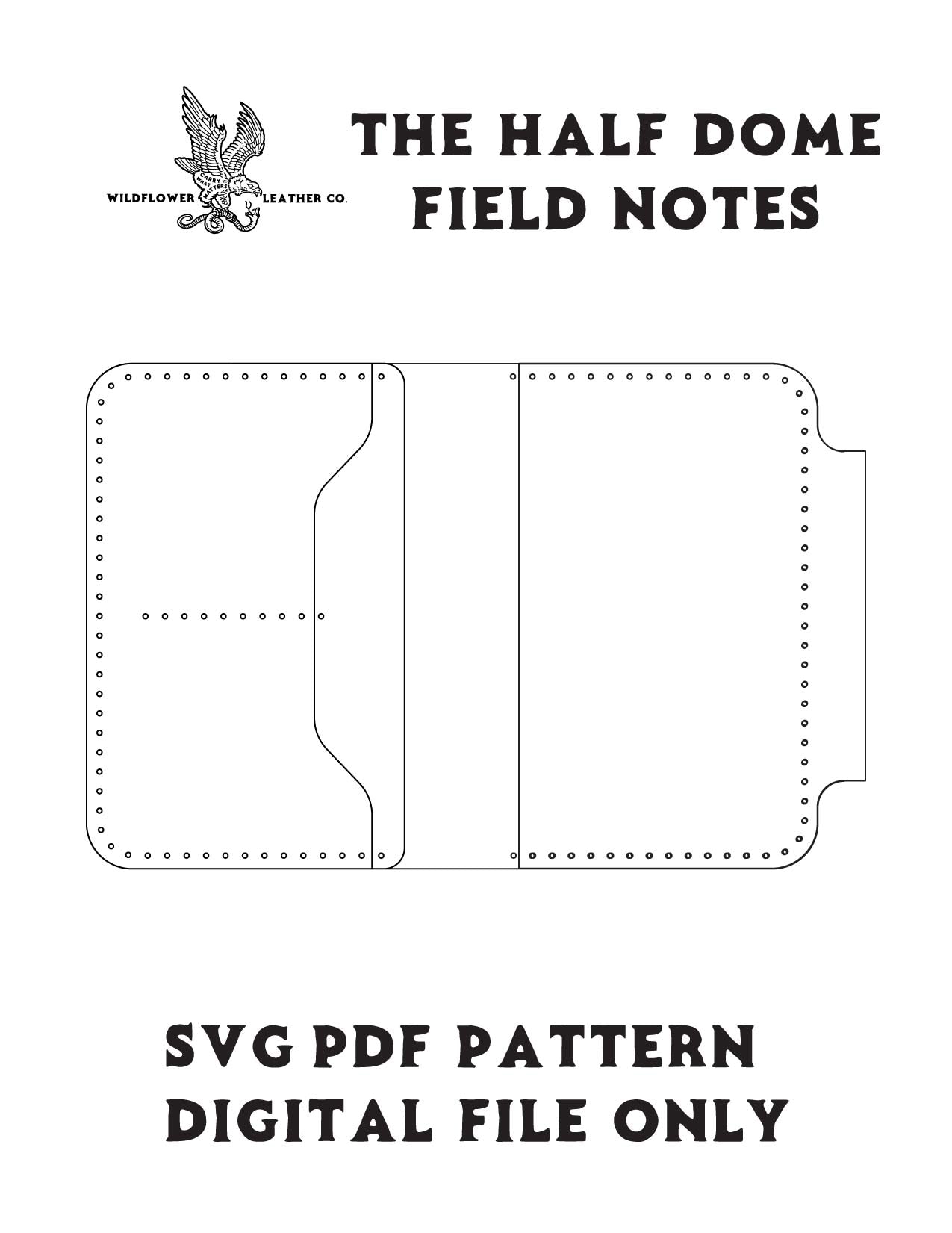 Making The Half Dome Field Notes Cover| PDF/SVG Template