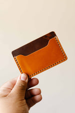 Load image into Gallery viewer, The Mojave Card Only Marbled Brown + Whiskey ROCADO Shell Cordovan
