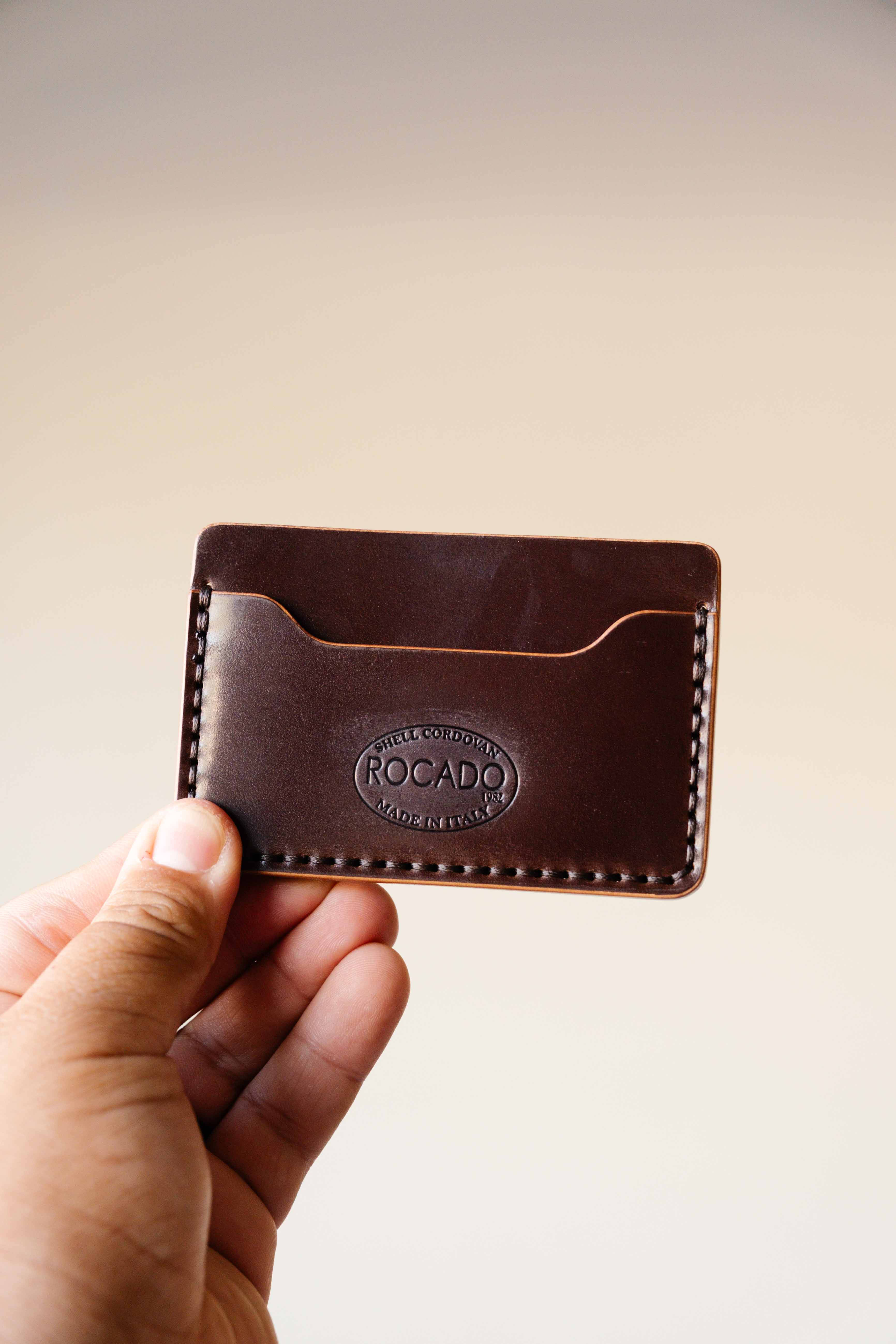 The Mojave Card Only - Brown ROCADO Shell Cordovan