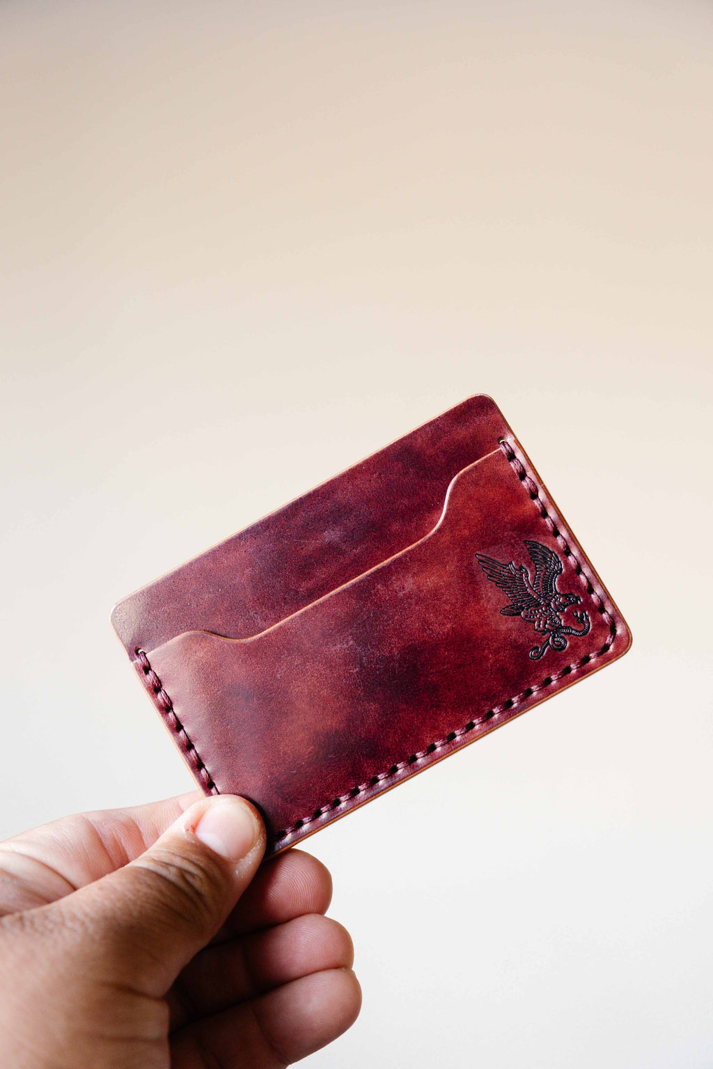 The Mojave Card Only - Burgundy Musuem ROCADO Shell Cordovan