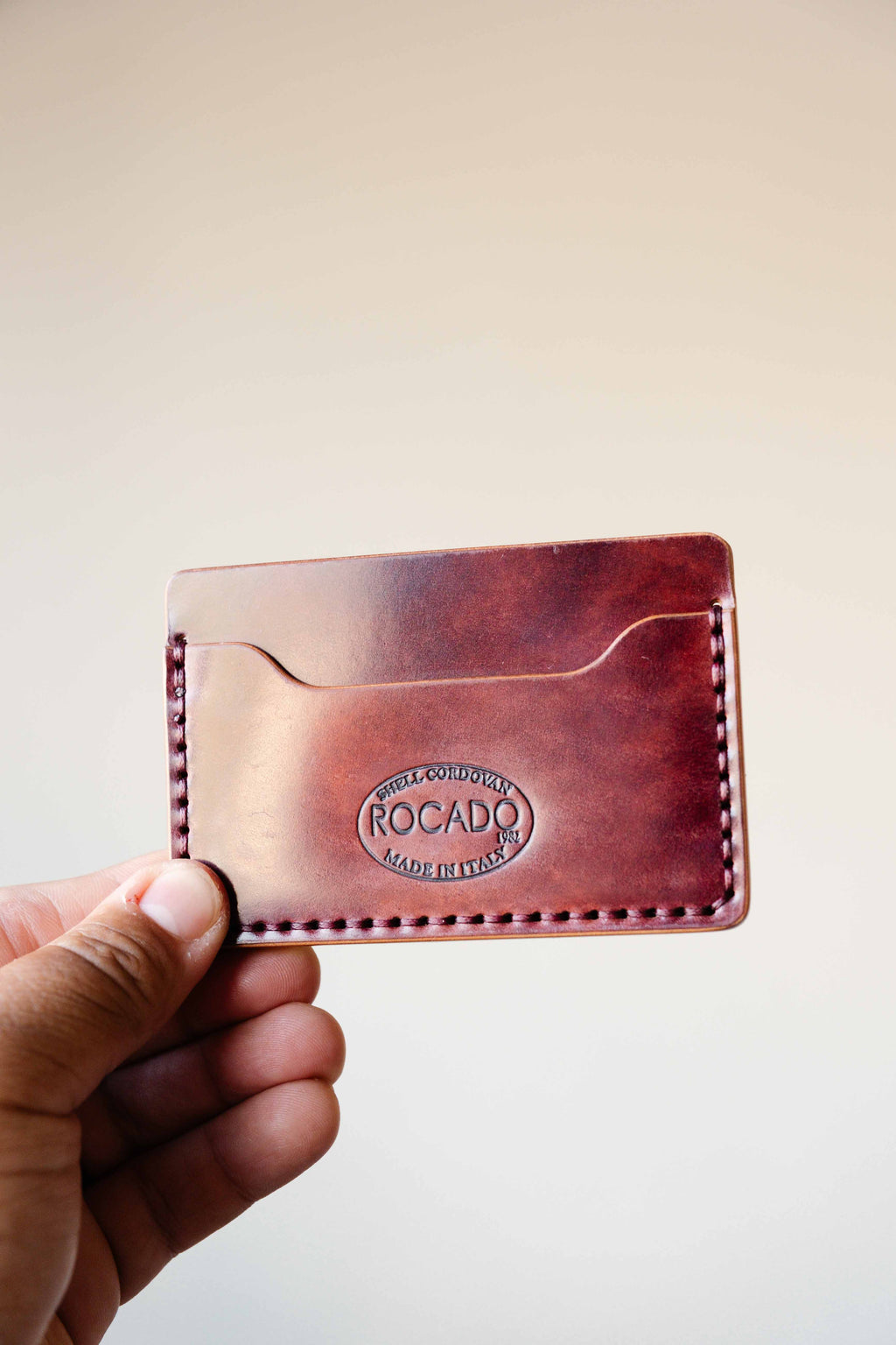 The Mojave Card Only - Burgundy Musuem ROCADO Shell Cordovan