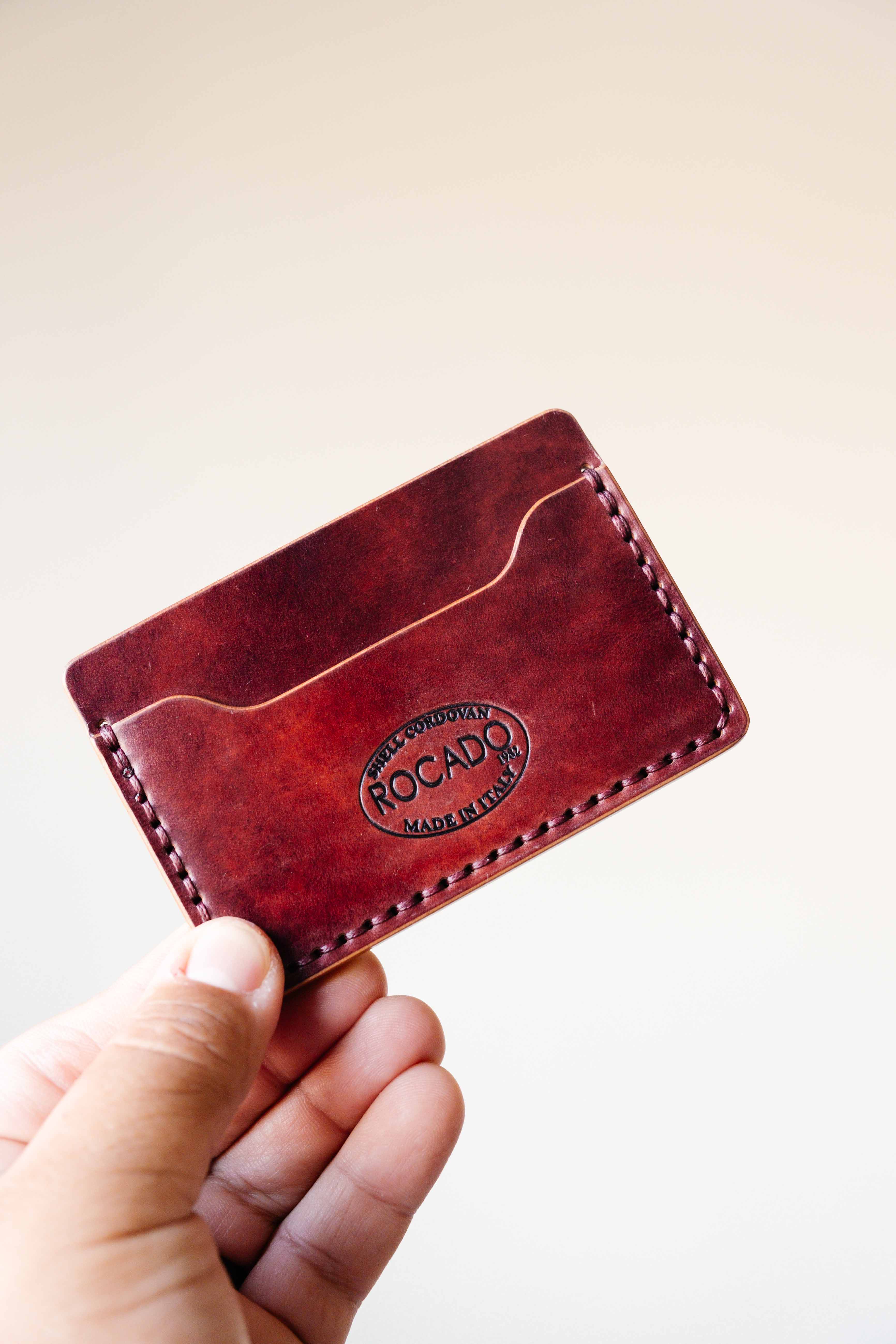 The Mojave Card Only - Burgundy Musuem ROCADO Shell Cordovan