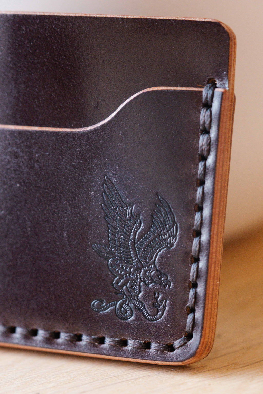 The Mojave Card Only - Brown ROCADO Shell Cordovan