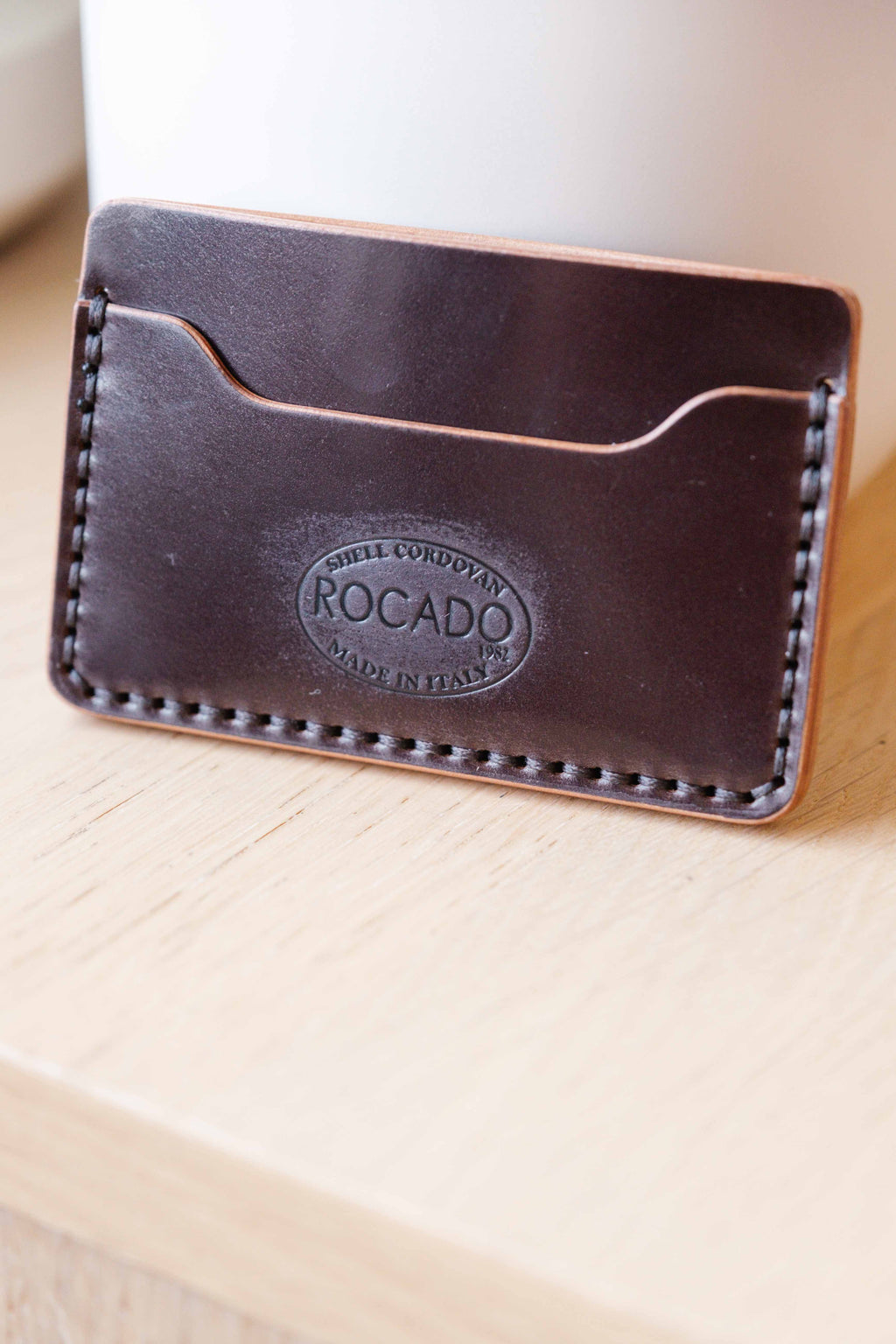 The Mojave Card Only - Brown ROCADO Shell Cordovan