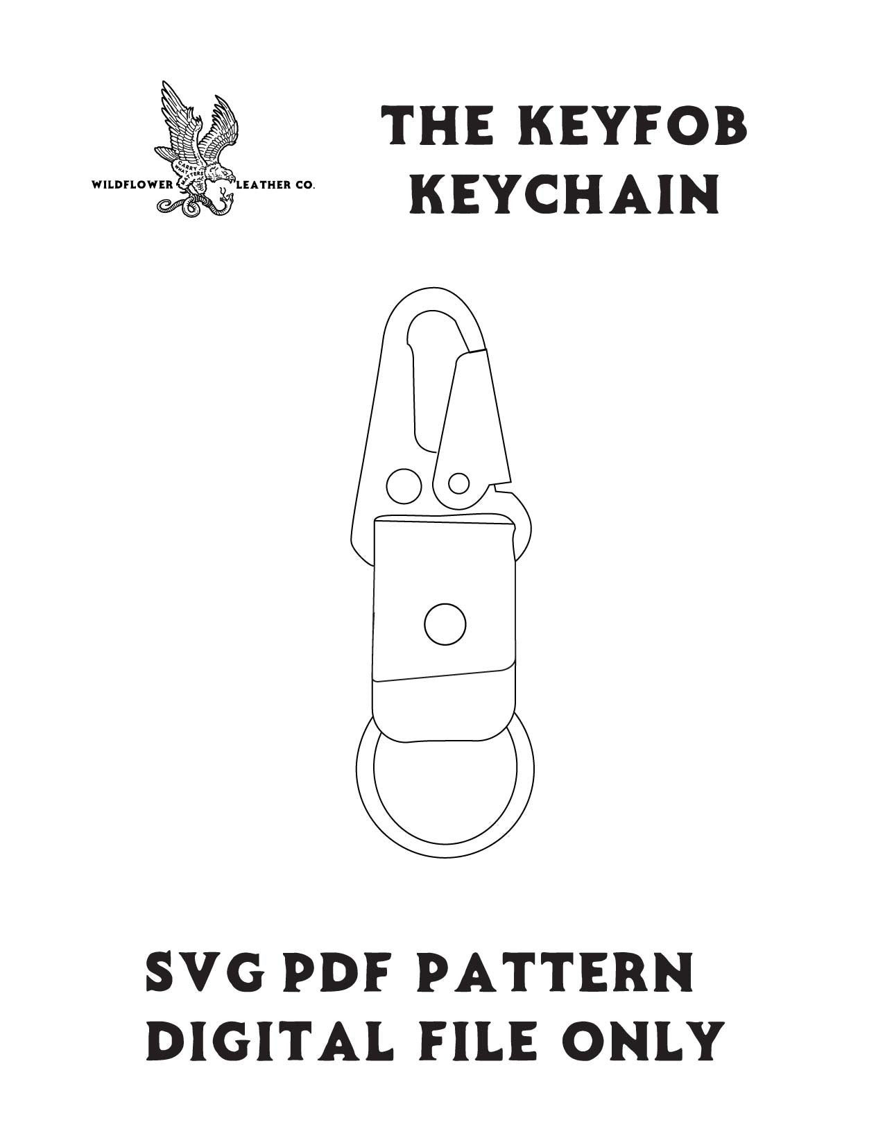 Making They Keyfob Keychain| PDF/SVG Template