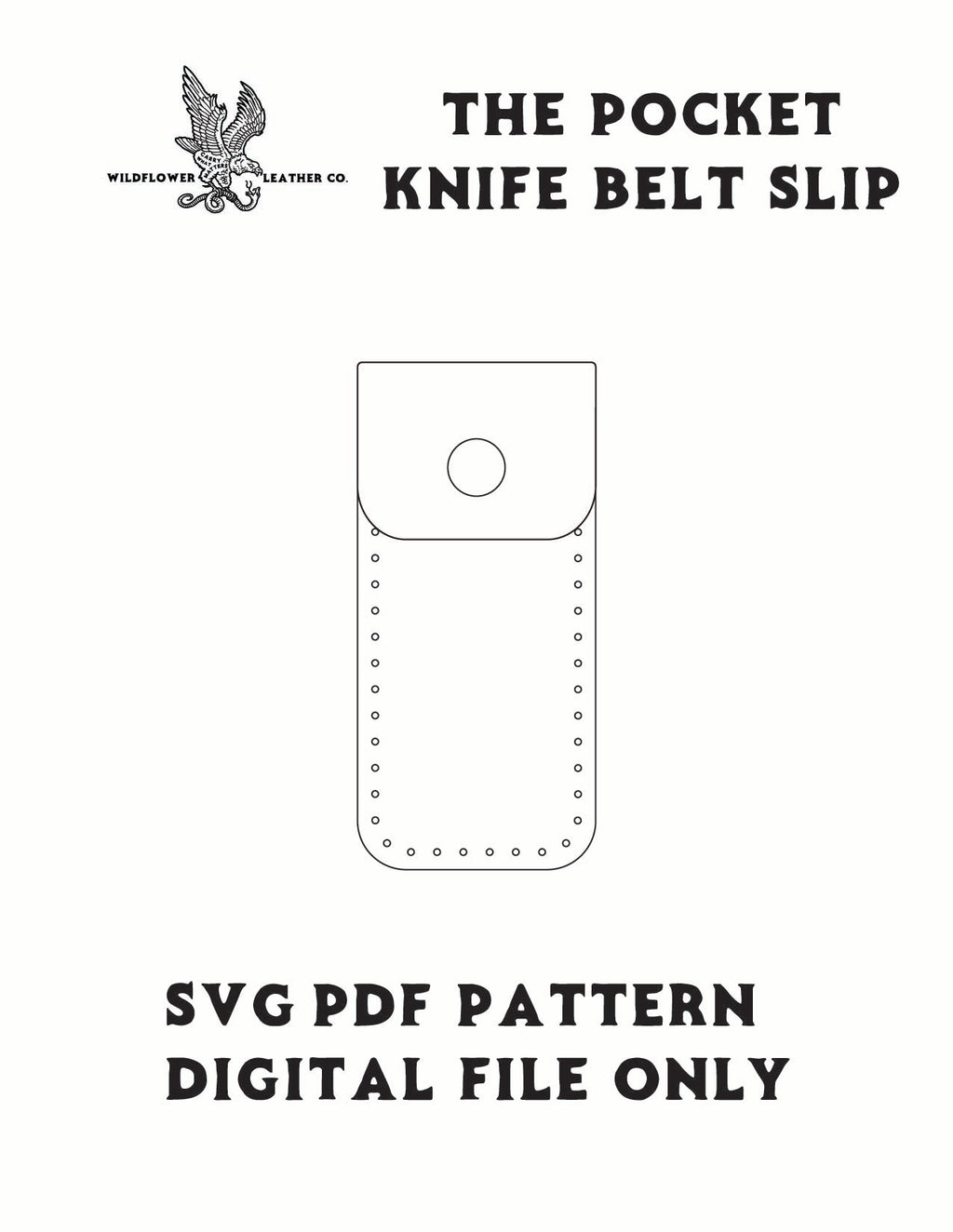 Making The Pocket Knife Belt Slip| PDF/SVG Template