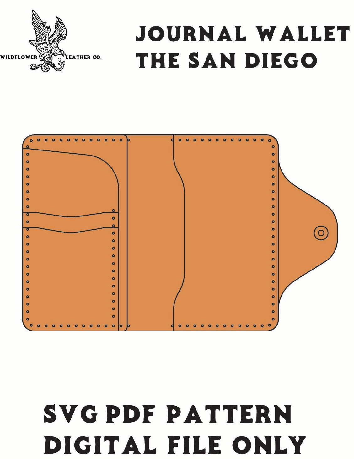 Making The San Diego Journal Wallet | PDF/SVG Template