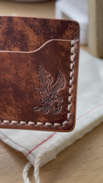 Load and play video in Gallery viewer, The Mojave Card Only Marbled Walnut ROCADO Shell Cordovan
