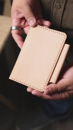 Load and play video in Gallery viewer, The Half Dome Field Notebook Cover - Natural Veg Tan One off
