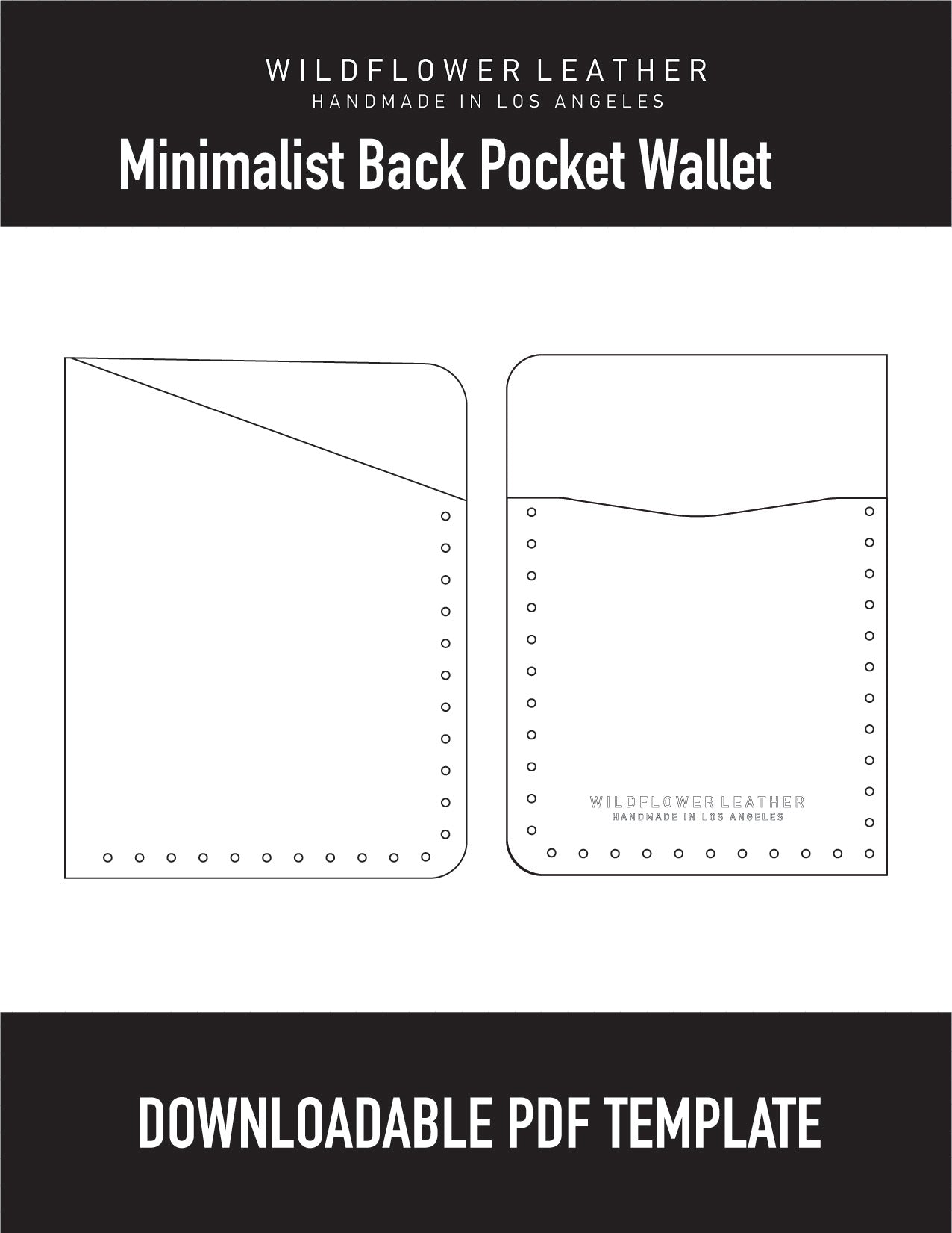 Making a Minimalist Back Pocket Wallet | PDF/SVG Template