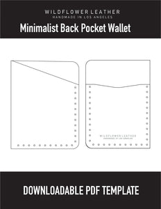 Making a Minimalist Back Pocket Wallet | PDF/SVG Template